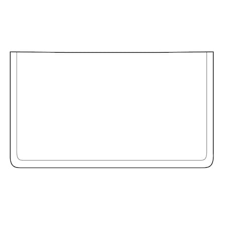 Omnimed Self Ashesive Pocket, 6"X4", (Holds Business Cards Securely), XL, PK100 251153